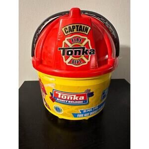 Tonka Toys Mighty Builders Fire Hat Bucket Play Set